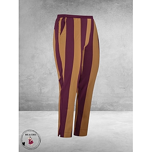 PLUS BASICS Broek/Pants Block Stripe